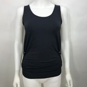 Fabletics Black Seamless Wave Tank Top Workout Gym